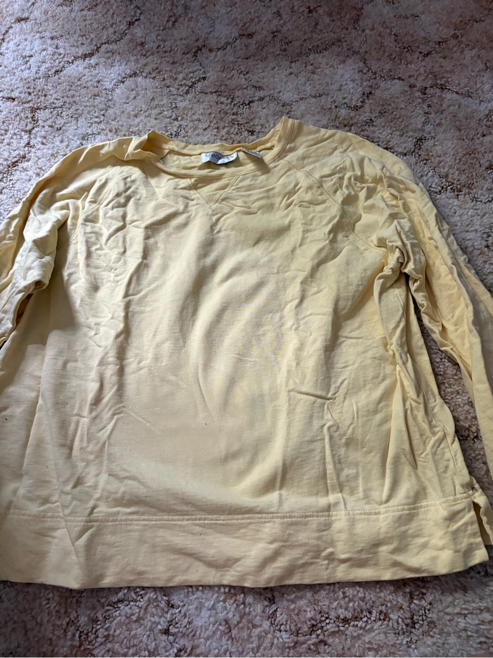 Light Yellow Long Sleeve Top